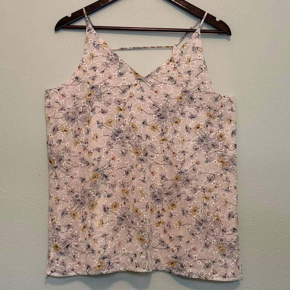 LOFT Pink Fitted Camisole Top
